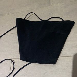 PRETTY LITTLE THING SEXY STRAPLESS OPEN BACK TOP